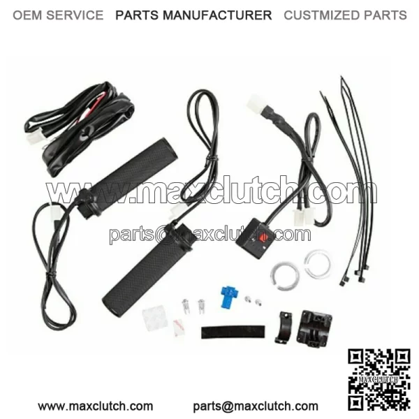 Lock-On Heated Grip Kit & Thumb Warmer Atv Polaris Honda Suzuki Can Am - Image 3