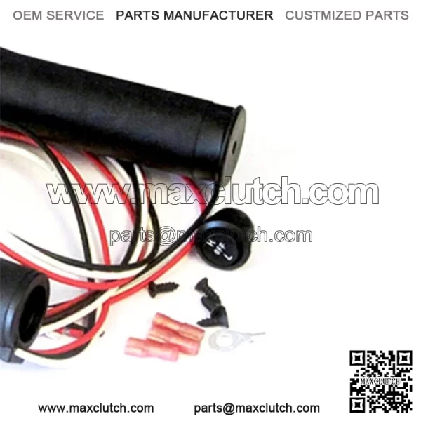 Screw-On ATV  Polaris Yamaha Suzuki Kawasaki Heated Grips Kit   7/8" (For: Polaris) - Image 3
