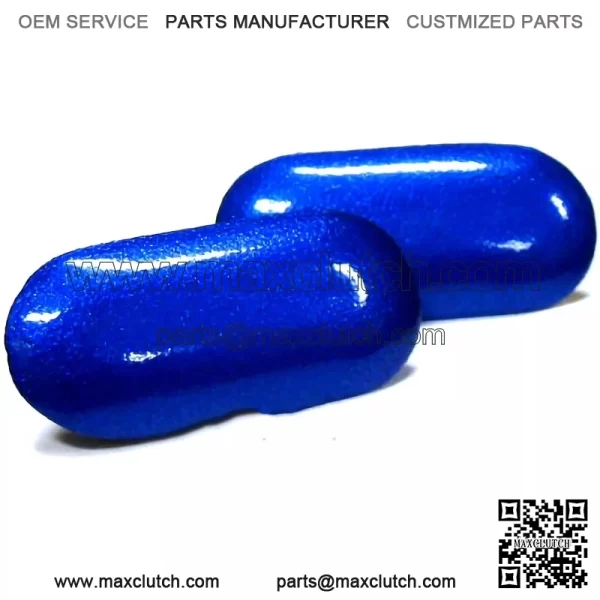 OEM Honda EM1 Honda Civic Si Front License Plate Hole Cap Plugs 2x Electron Blue