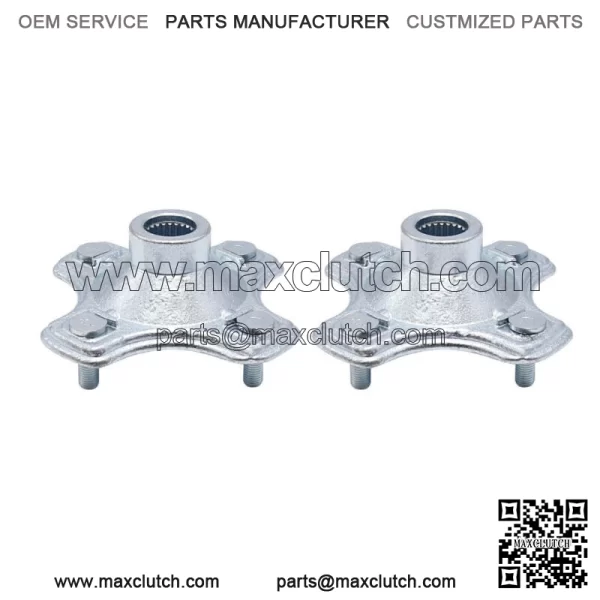 2 Pcs Rear Axle Wheel Hub w/Nut For 07-2013 Honda TRX420 FE TRX420FM Rancher 420 - Image 2