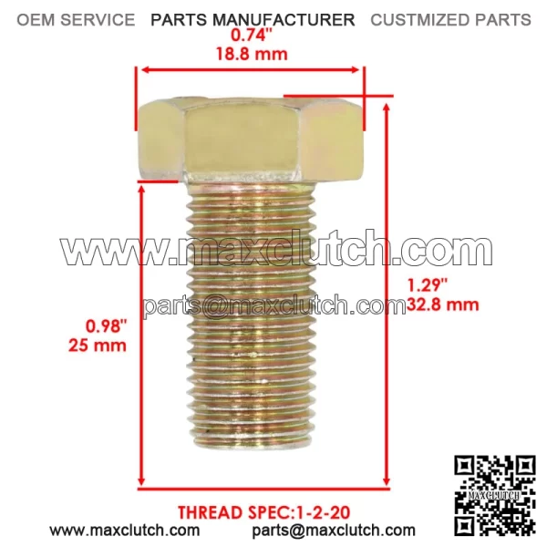 1-800531 3213-1 1-513435 E513435 3290-450 Deck Blade Bolt For Exmark For Toro - Image 2