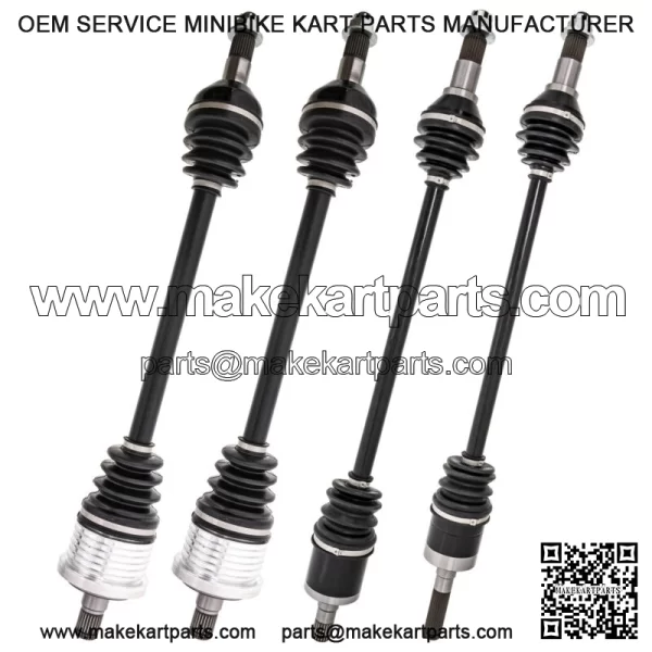 Complete F&R CV Axle Driveshaft Assembly Set for Can-Am Maverick 1000