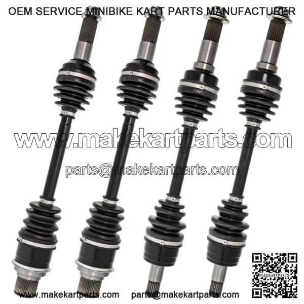 Complete F&R CV Axle Driveshaft Kit for Yamaha Kodiak 400 450 Grizzly 350