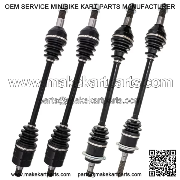 Complete Front & Rear CV Axle Kit for Can-Am Commander 800R 1000 Max 1000