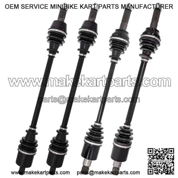 Complete F&R CV Axle Driveshaft Assembly Kit for Polaris RZR 4 RZR S 800