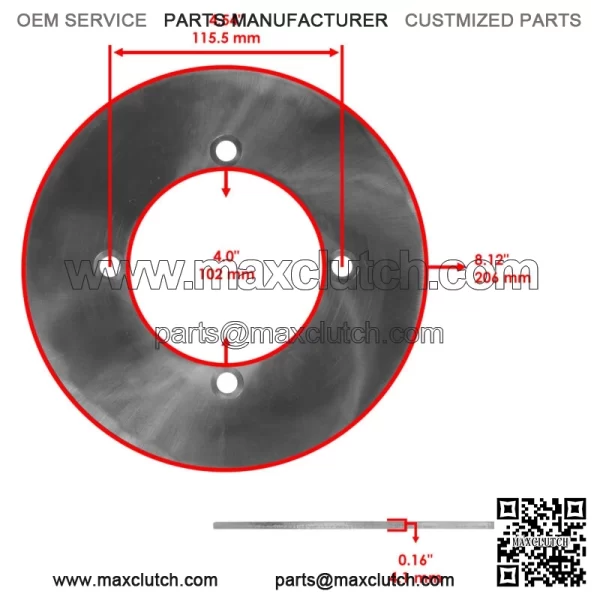 Front Brake Discs & Brake Pads For Yamaha YXE70 YXE85 Wolverine X2 X4 XTR 16-25 - Image 2